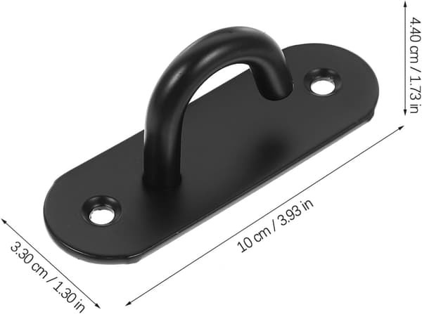 3 stk. træningsanker i rustfrit stål til modstandsbånd Kraftig vægkrog