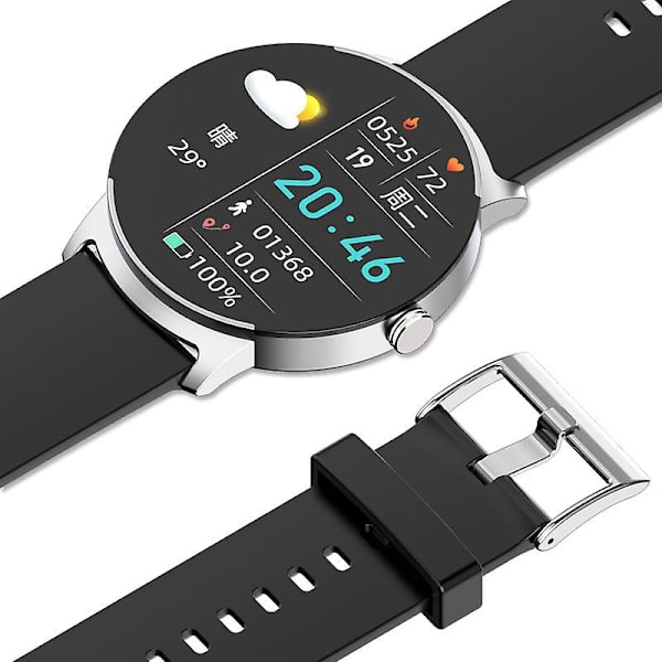 Smartwatch Armband Hjärtfrekvens Blodtryck Blodsocker NFC Access Control KS02 Smart Black