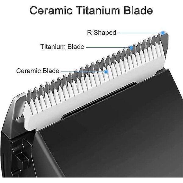 Pro Hair Clipper Cordless Men Trimmer Keramisk Blade Electric Kit