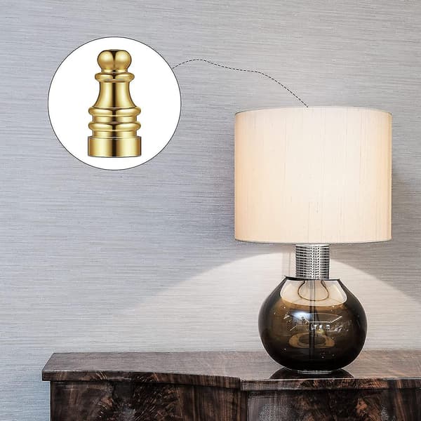 4 stk. Lampeknapper til Lmell Lampskærm Solid Messing Knapper til Lmell Lamper 1-3/4 Tommer