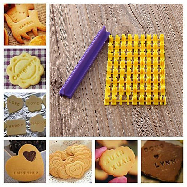 Fondantkakebokstavtall Stempel Pregeform