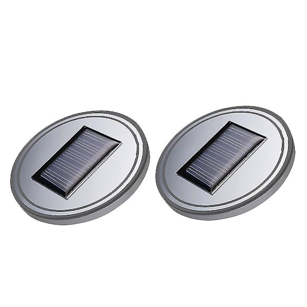 1 kpl LED-alusta Aurinkoenergia Vedenkestävä Liukumaton Kupin Alusta Kupin Matto Muki Alusta Muki Matto Autolle Ajoneuvolle Autolle Punainen