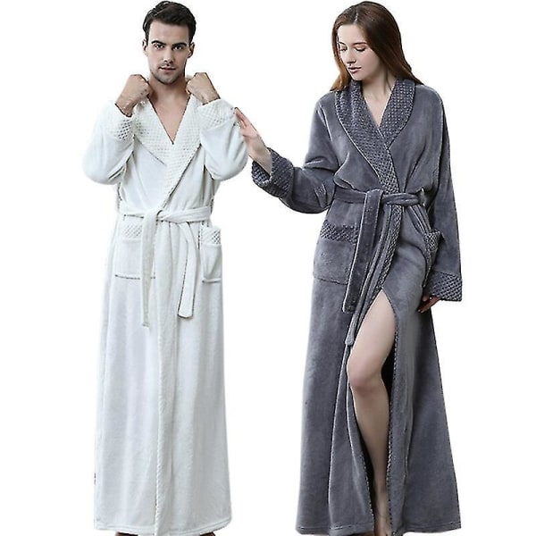 100% Bomulls Terry Badrock Unisex Hotell Nattlinne Sovkläder