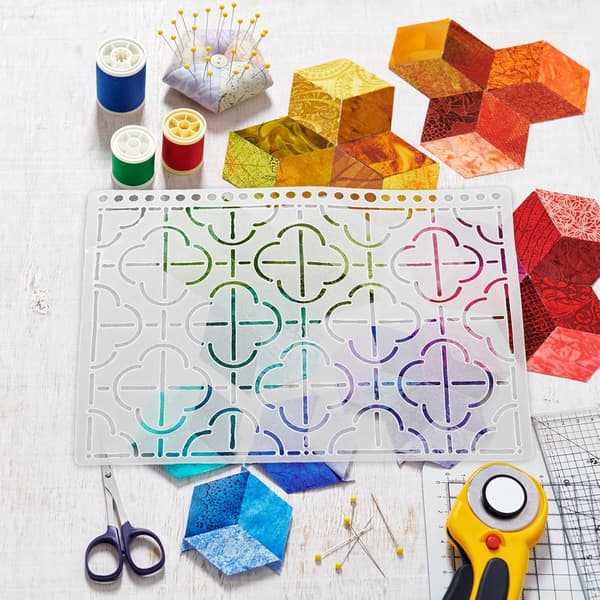 Quiltmallar 25x18 cm DIY Sömnad Patchwork Quiltmall Hantverk