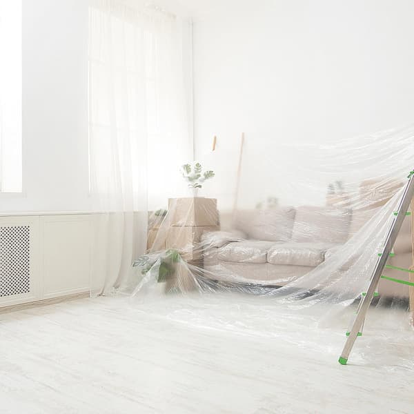 Plastikk Sofatrekk 360x135cm Vanntett Robust Møbelplasttrekk