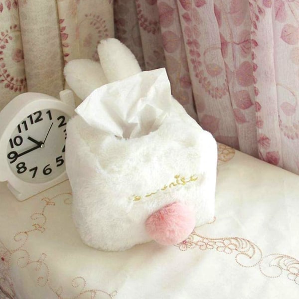 Tissue Box, Rabbit Plys Tissue Box Tissue Box Organizer Servietholder til opbevaring Home Decoration