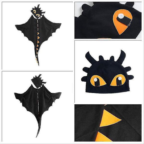 Toothless-asu: Viitta ja Hattu Black