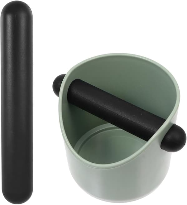 2 stk Espresso Knock Box Stick Silikon Knock Box Stang Solid Enkel å Rengjøre Svart Kaffe Knocker Tilbehør