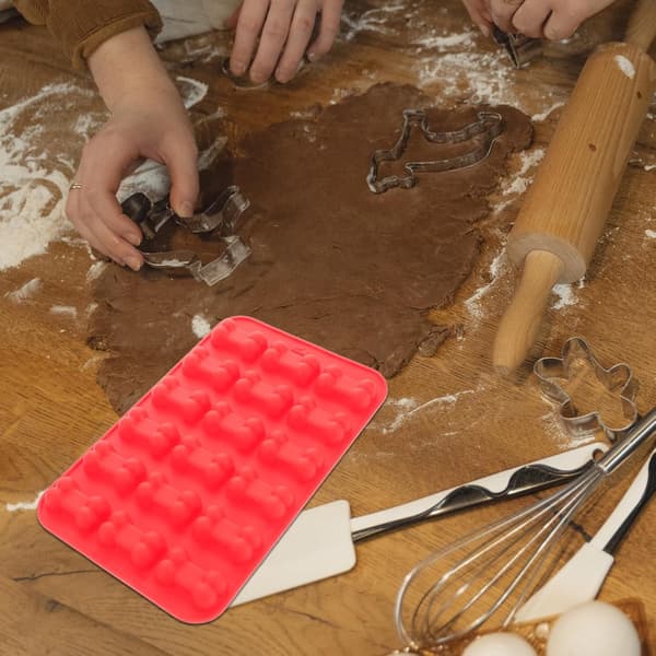 Slikforme Sikkert Materiale Silikone 3 stk og Knogleformet Multifunktionelt Design