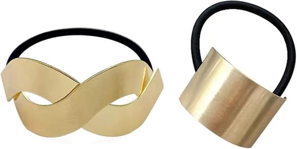 Hårbånd til hestehale til kvinder, elastisk metalhårbånd til kvinder, snoet reb