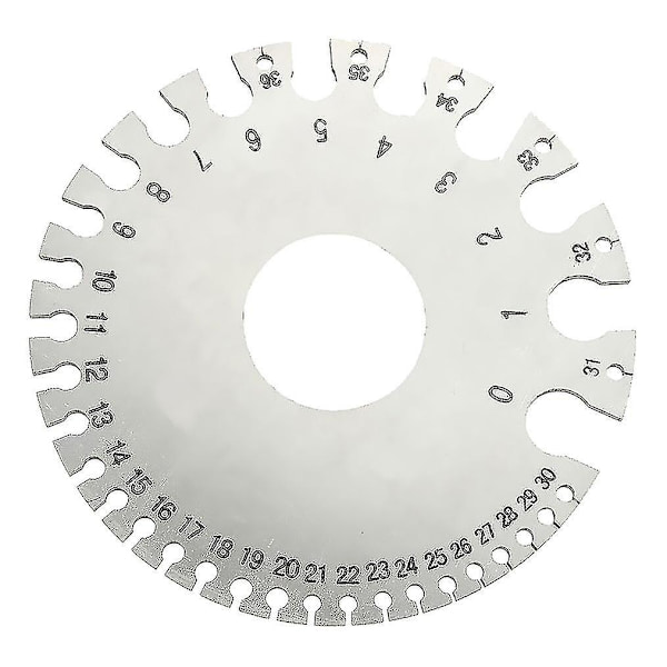 Tråd Tjockleksmätare, Rostfritt Stål Tråd Diameter Mätare Prov Svets Inspektion Mätare Tjocklek Mätare Tråd Metall Tråd Svetsning Mätare (1st)