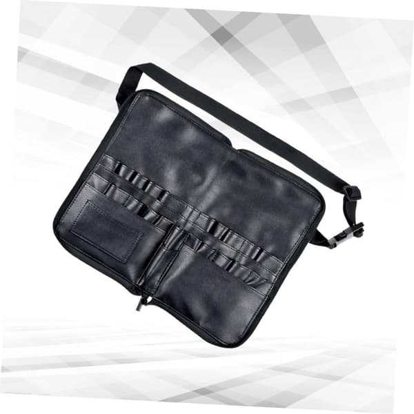 Professionel PU Makeup Børste Taljetaske Multifunktionel Kosmetik Organizer Opbevaringsrør