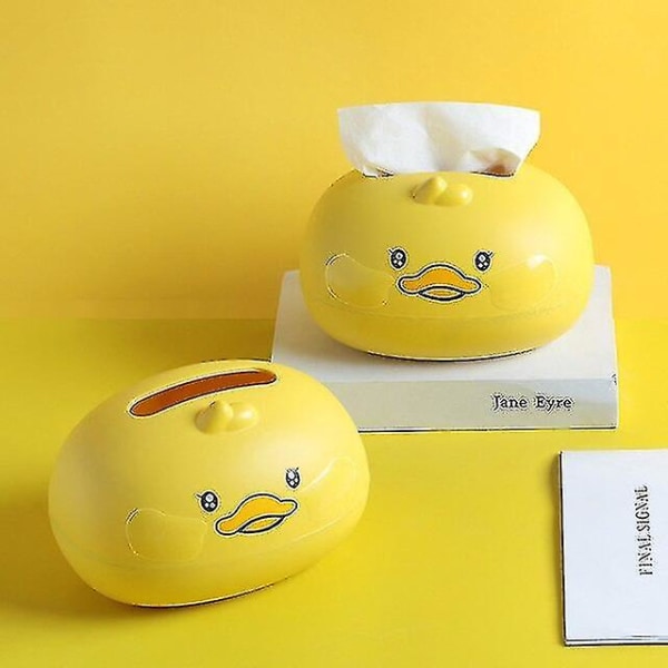 Cute Duckling Modeling Tissue Box Holder Tabletop