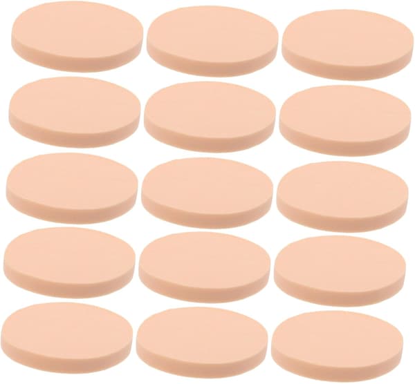 60 st engångs mini sminksvampapplikatorer runda hudton foundation concealer puderverktyg