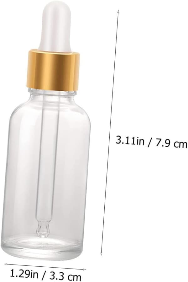 30 stk 30 ml påfyllbare glassdråpeflasker for eteriske oljer