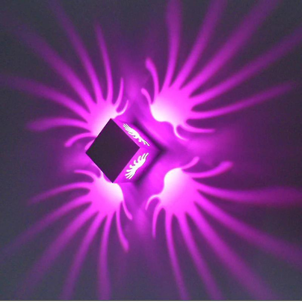 Moderne RGB LED Vegglampe 3W Dimbar Lys