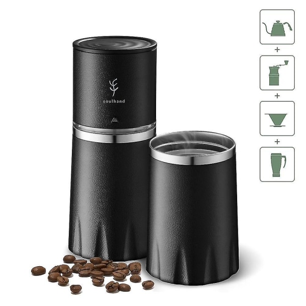 Bærbar kaffekanne Reisekopp Kaffe Kvern