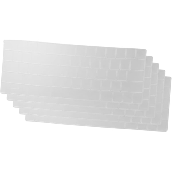 Silikon Tangentbordskydd 5-pack Vattentät Film för Laptop Tangentbord Anti-stänk Lätt att Rengöra