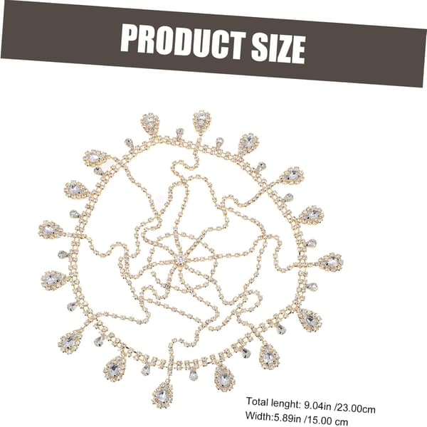 Rhinestone hodeplagg for brudedusj bryllup hår tilbehør hodekjede sjarm hodeplagg brudehodeplagg