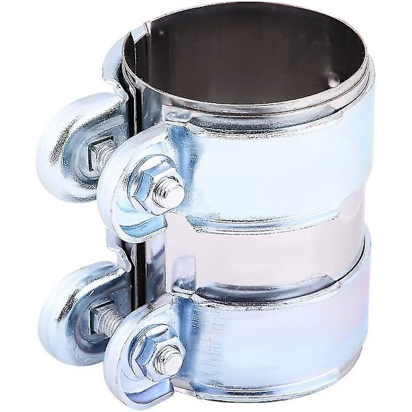 Universal Aluminiums Eksosbåndklemme, Rustfritt Stål Turbo Eksosbåndklemme Lyddemper Rørkobling Med Bolter (2.5in) (1stk)