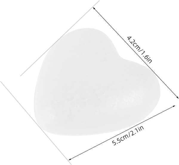 50 stk 6 cm solide hjerteformede skumkuler for DIY-håndverk, bryllupsdekorasjoner