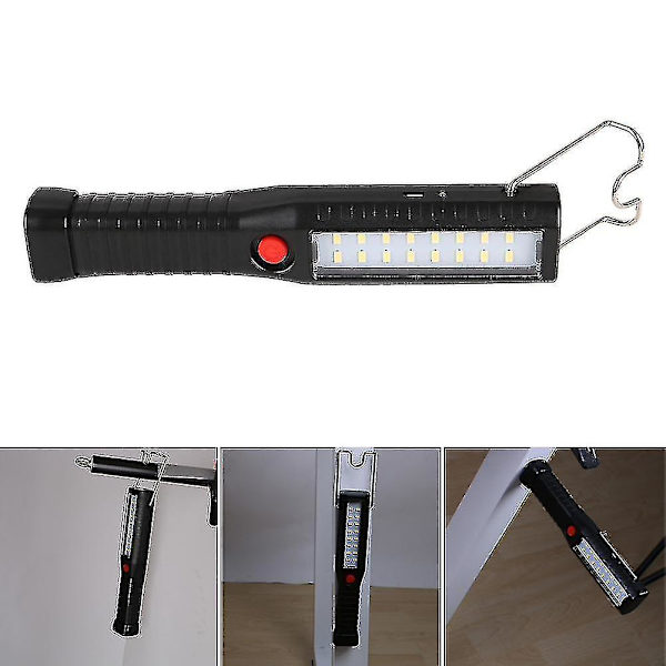 Led Lommelygte Usb Genopladelig Arbejdslampe Med Krog Magnet Lommelygte Hjem Z37742