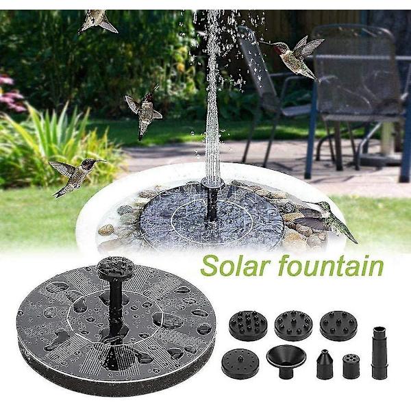 Solcelled Fontene Pumpe 1.4W 190L Neddykbar Damppumpe