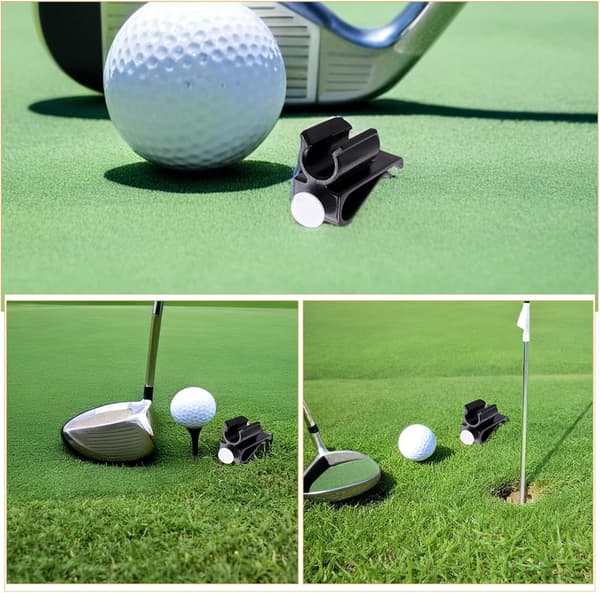 14 stk. sorte golfputterclips i plast til taske, putterklemmeholdere golftilbehør