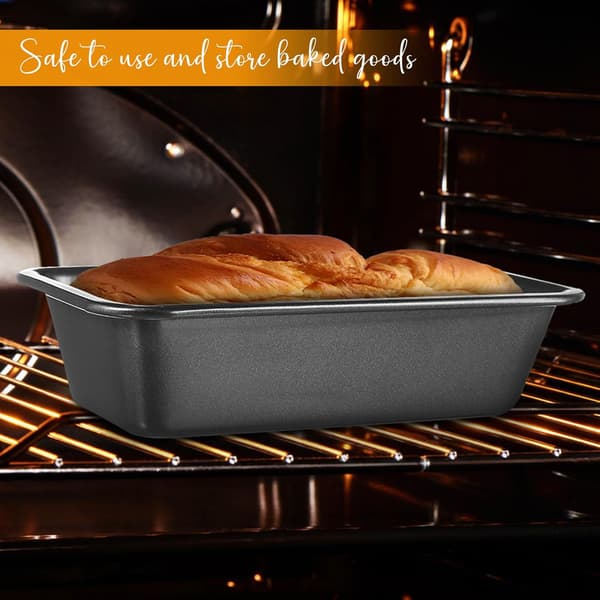 3 stk brødform toastform rektangulær karbonstål non-stick belegg solid konstruksjon sikker