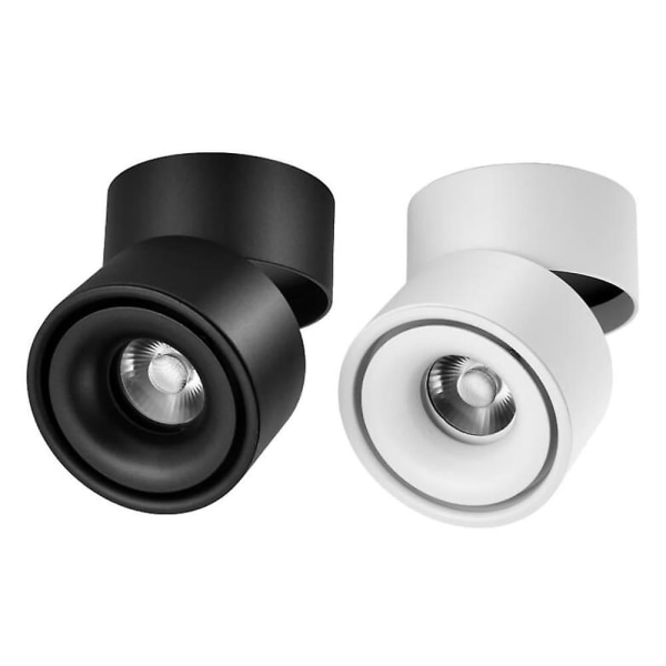 1 stk LED Takspotlight 360 Justerbar Nedlys Overflate