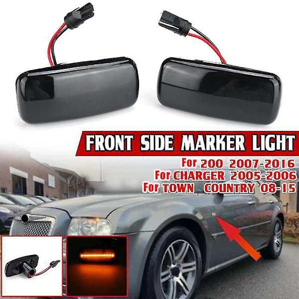 Chrysler 200, 300c, Sebring, Dodge Caliber, Nitro, Lancia, Jeep Compass - Auton LED-sivusuojan merkkivalo