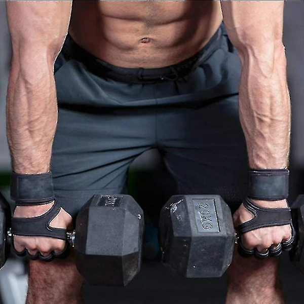 Treningshansker for gym med håndflatebeskyttelse og håndleddstøtte - 1 par - XL