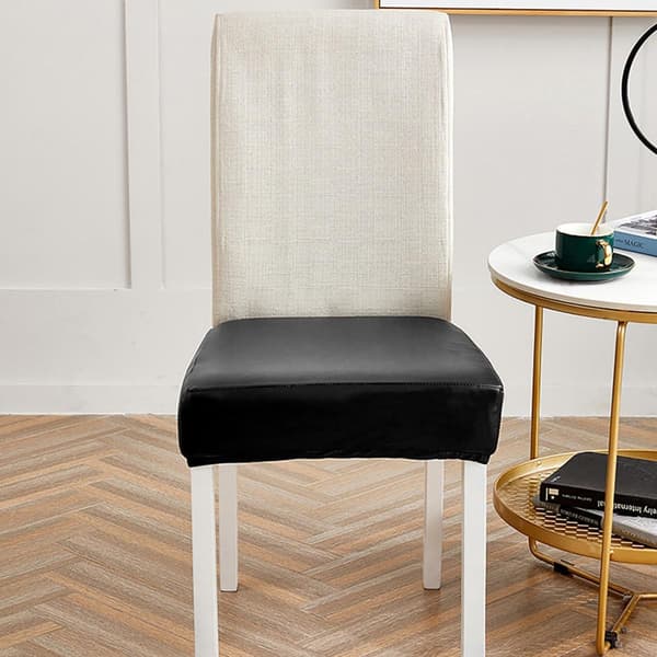 Skyddande stolsöverdrag Stolssitsdyna Överdrag Samtida Design PU Läder Stretch
