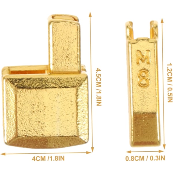 Dragkedja Bottenstopp Ersättning 10-Pack Metall Dragkedjehuvud Slider Utsökt Detaljdesign