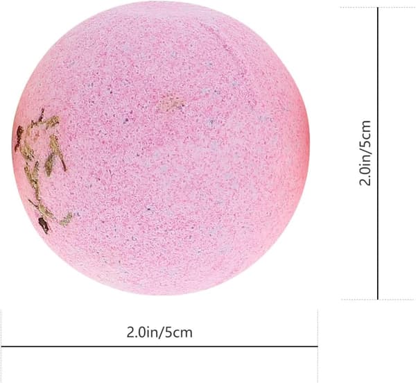 Eterisk olje badebomber 9 stk 60g aromaterapi badesaltkuler med tørkede blomster for avslappende spa