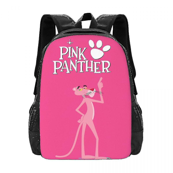 Pink Panther -reppu 3D-painatus, kepulainen leopardi, tytöille ja pojille, matkareppu, peruskoulu ja yläkoulu, koululaukku 11