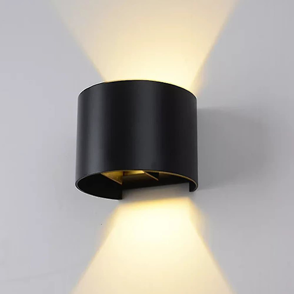 LED-vägglampa för utomhus/inomhus 12W Dubbel Vattentät Varm