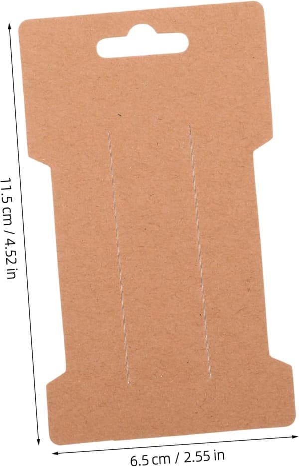 100 st Kraftpapper Hårrosett Hållarkort Håraccessoarer Förpackning Display Organizer