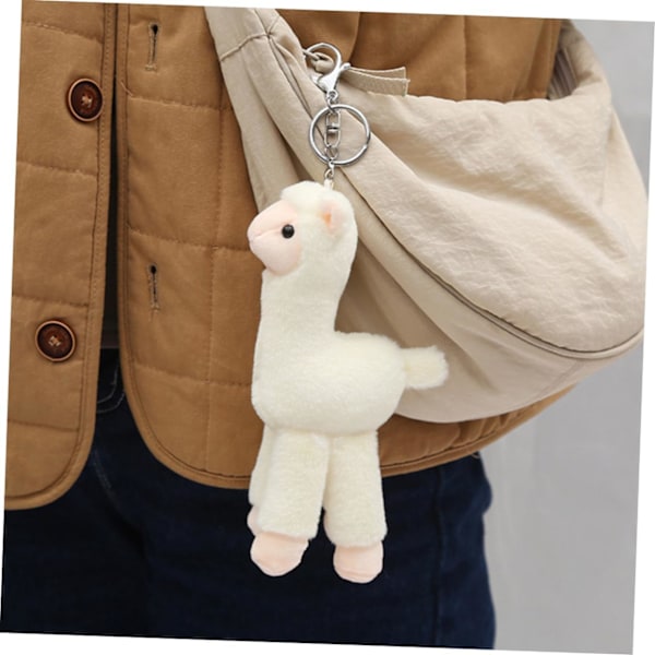 Alpaca Nøglering Vedhæng Kæde Kreativ Nøglering Zinklegering Taske Dekorationer Charm