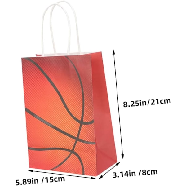 Basketboll Godisväskor för Lag Bulk Paket med Väskor Basketbolltryck Väska Festivalväska