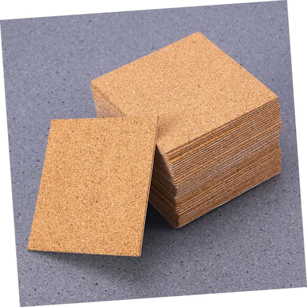 40 stk. Selvklebende Korkbrikker 100MM x 100MM x 2MM Korkmatter