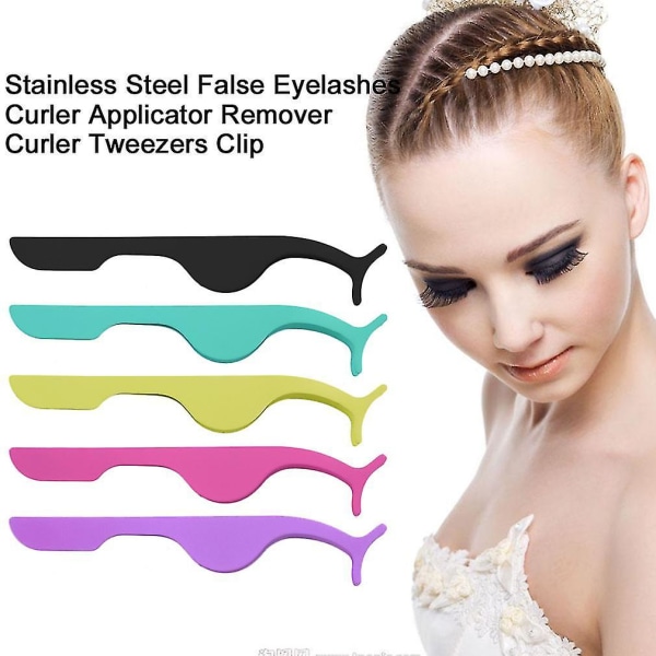 Stainless Steel False Eyelashes Curler Applicator Remover Clip