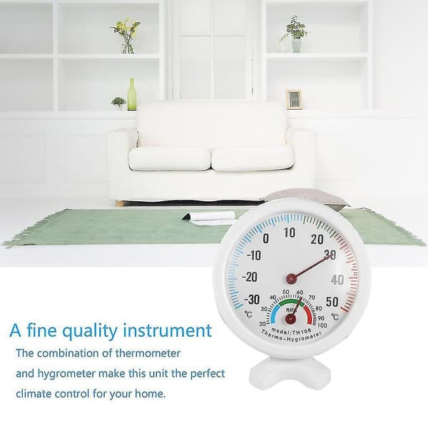 Ts-th108 Innendørs Helsetermometer Hygrometer Hvit