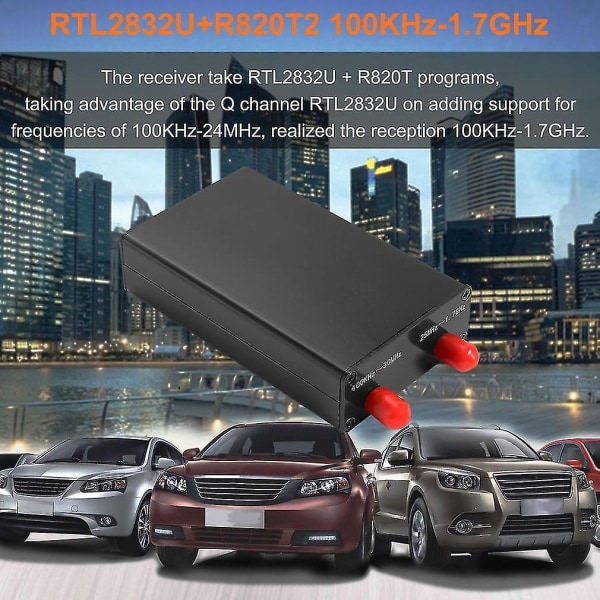 100kHz-1.7GHz Full Band Rtl-sdr Usb Tuner Radiomottagare