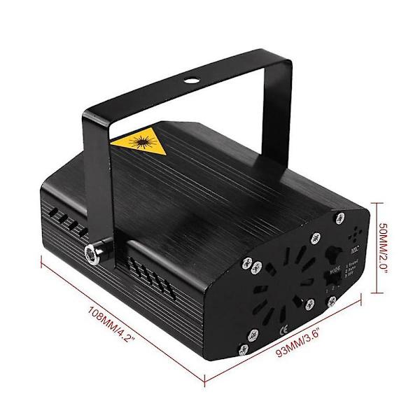 Mini Färgstroboskop Projektor Stjärnhimmel Laser Hemfest Scen