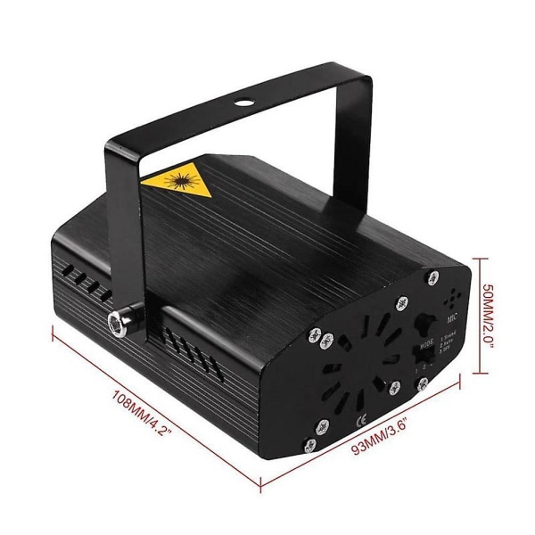 Mini Värillinen Stroboskooppi Projektoritähtitaivas Laser Kotijuhlat Lava