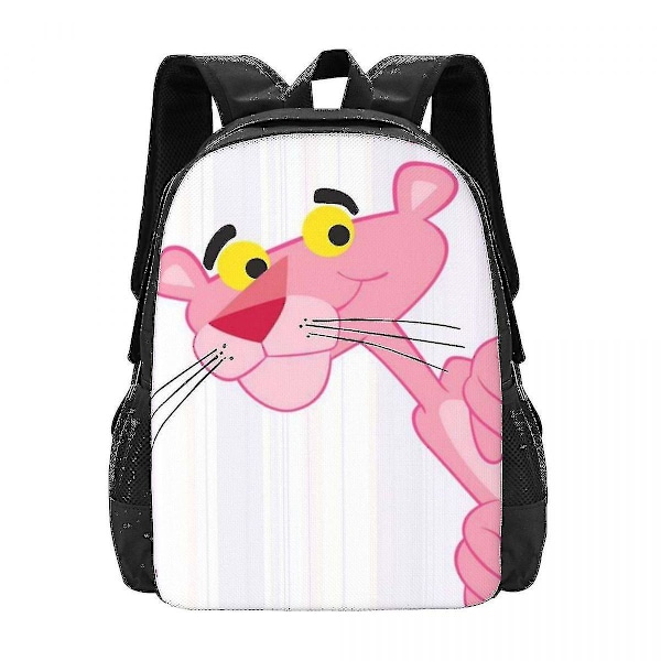 Pink Panther -reppu 3D-painatus, kepulainen leopardi, tytöille ja pojille, matkareppu, peruskoulu ja yläkoulu, koululaukku 10
