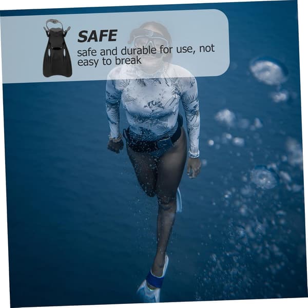 Justerbare sorte dykkerfinner til voksne, snorkelfinner, lette svømmefødder