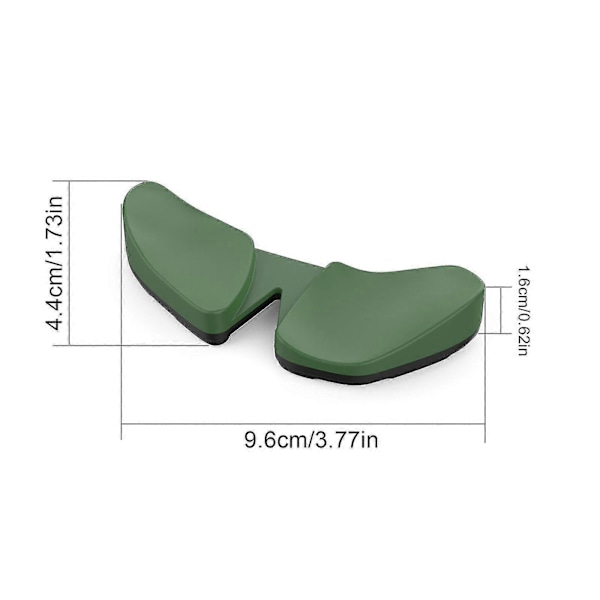 Ergonomiskt handledsstöd för mus, Karpaltunnelsyndrom-stöd, smärtlindring, anti-trötthet, lätt glid, elegant Green