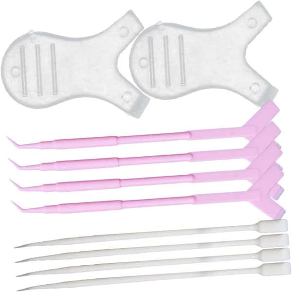 60 stk. opvarmet øjenvippebukker værktøj vippe extensions kit løftestænger øjenvippe perm kit børste pind til vipper
